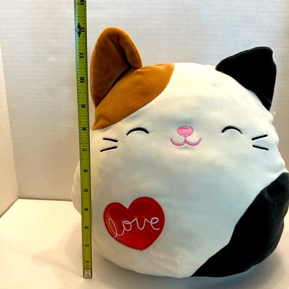 Squishmallow 12 inch Cam the Calico Cat Plush 2023 Heart Love Stuffed Animal - Picture 3 of 3
